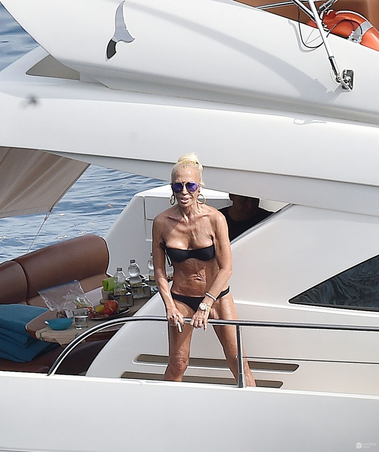 Donatella Versace na jachcie (fot. Forum)