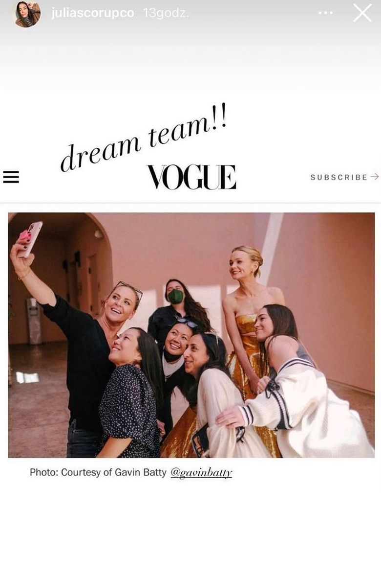 Julia Scorupco na zdjęciu z Carey Mulligan.  Fot. Vogue, Gavin Batty