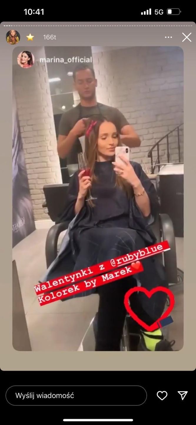 Marina Łuczenko w Ruby Blue