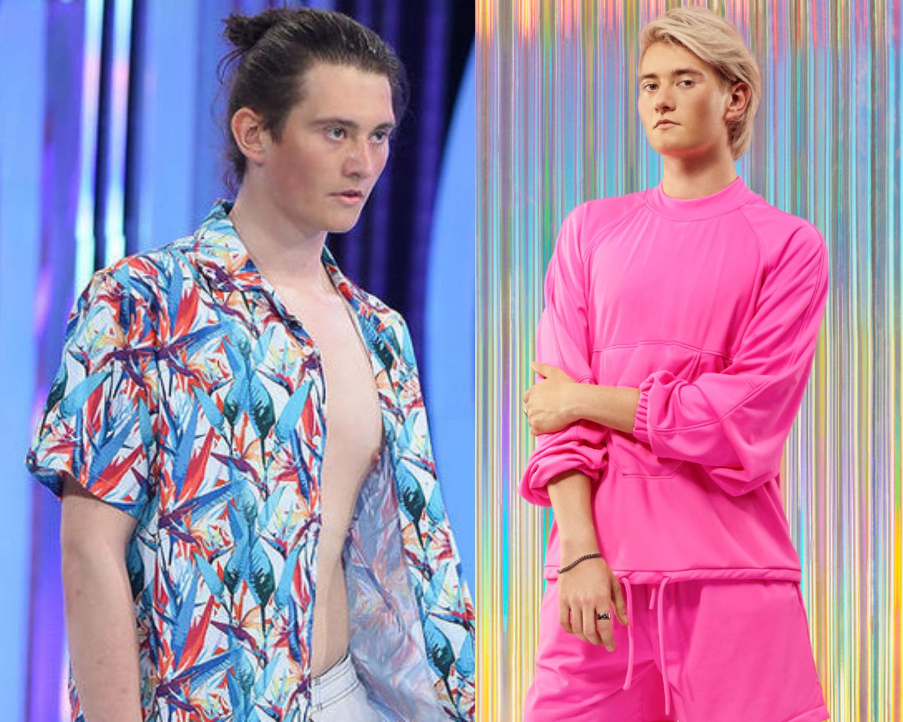 Bartek Kloch przed i po metamorfozie w Top Model
