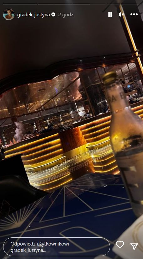 Justyna Gradek relacjonuje wizytę w restauracji