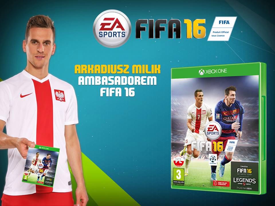 FIFA 16 - Arkadiusz Milik bohaterem transferu roku. Trafi na okładkę