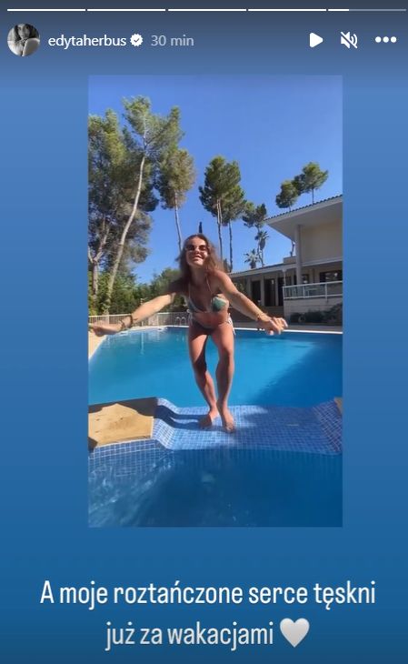 Edyta Herbuś pokazała, jak tańczy w bikini