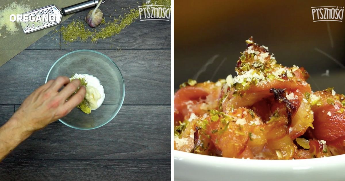 Bekonowe węzełki z sosem czosnkowym