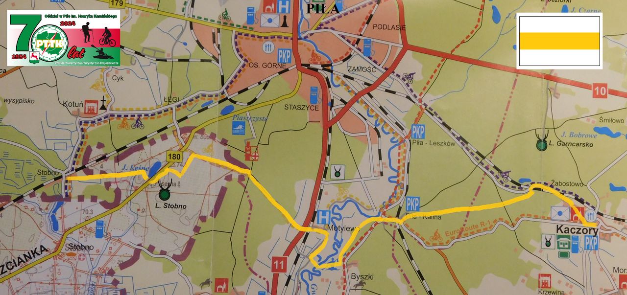 PTTK w Pile odnowił szlak żółty z Kaczor do Stobna