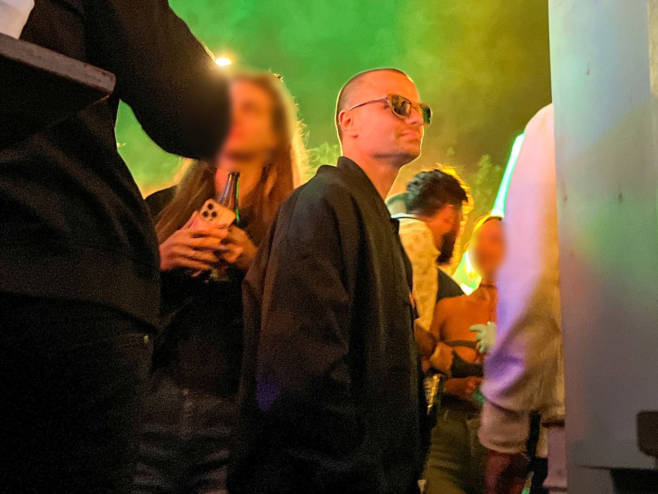 Marcin Hakiel na imprezie w klubie Luna Park (fot. exclusive)