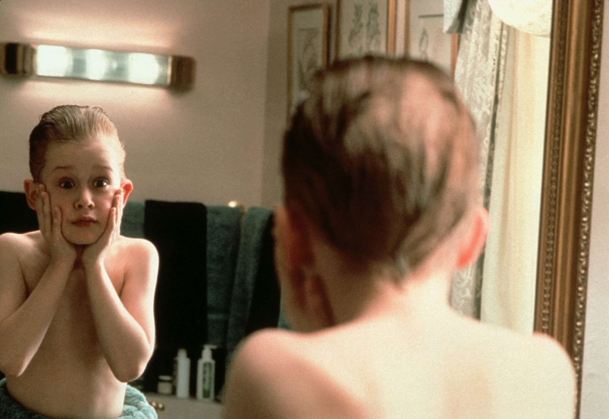 Macaulay Culkin w roli Kevina w filmie "Kevin sam w domu"