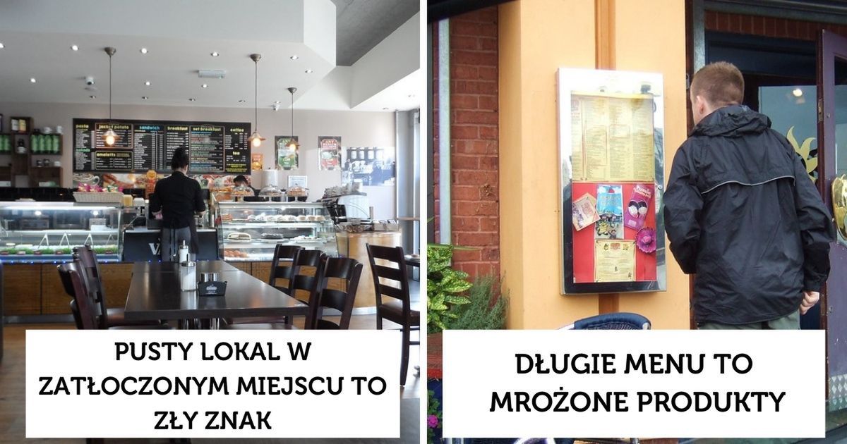 18 znaków ostrzegawczych, które każdego powinny zmotywować do opuszczenia restauracji