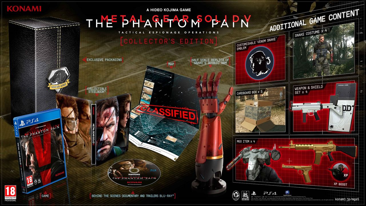Metal Gear Solid V: The Phantom Pain wyjdzie na PC-ty 15 września. Gra zaoferuje dwie specjalne edycje - kolekcjonerską i Day 1