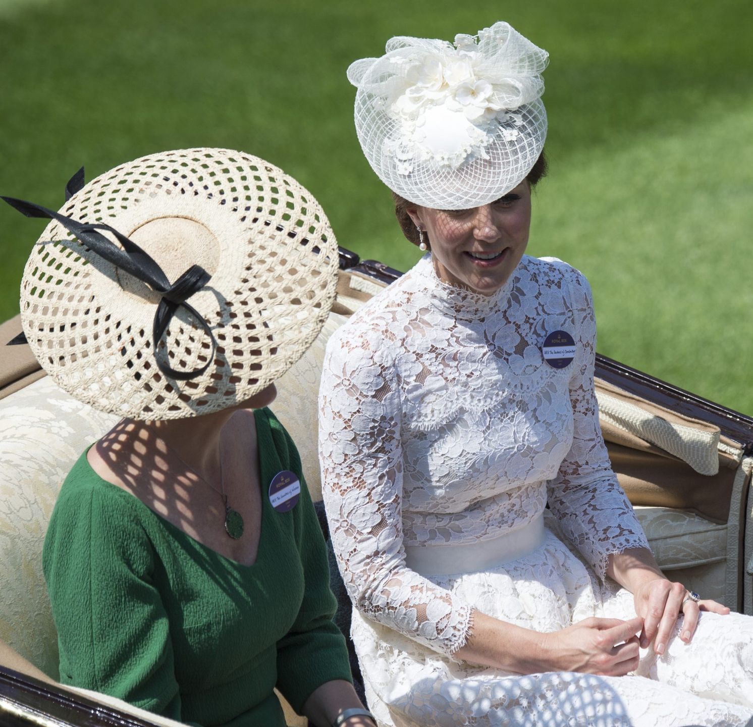 The Queen with Prince Philip and Kate Royal Ascot.