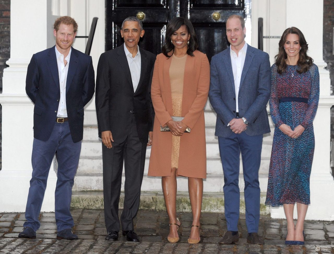 Barack Obama i Michelle Obama z wizytą na brytyjskim dworze królewskim (fot. ONS)