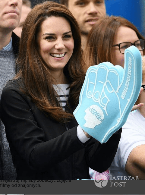 Księzna Kate podczas maratonu w Londynie