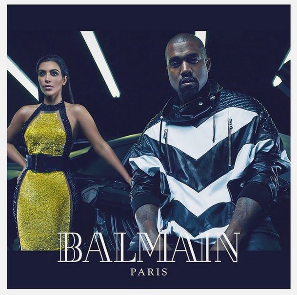 Kim Kardashian i Kanye West w kampani reklamowej 
Balmain
Fotografia: Instagram.com