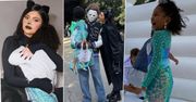 Kylie Jenner świętowała Halloween. Towarzyszyli jej Stormi i Travis Scott. Na jednym ze zdjęć dobrze widać jej ciążowy brzuszek