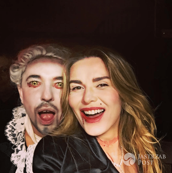 Hanna Lis i Łukasz Jemioł na Halloween