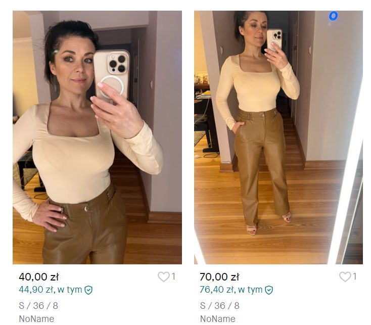 Kasia Cichopek sprzedaje swoje używane ubrania (fot. zrzut ekranu z Vinted)