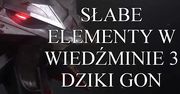 Słabe elementy w Wiedźminie 3: Dziki Gon