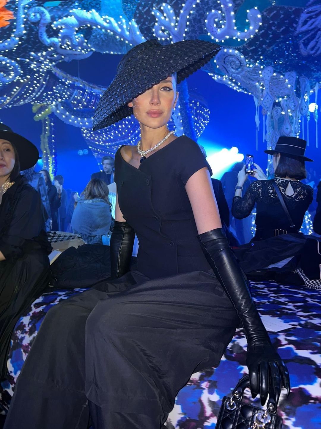 Sabina Jakubowicz na pokazie Diora