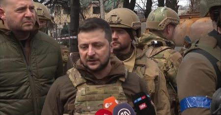 Wołodymyr Zełenski pojawił się w Buczy.