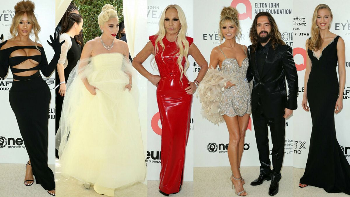 Oscarowa impreza u Eltona Johna: Jayne Semour, Heidi Klum, Donatella Versace, Lady Gaga...