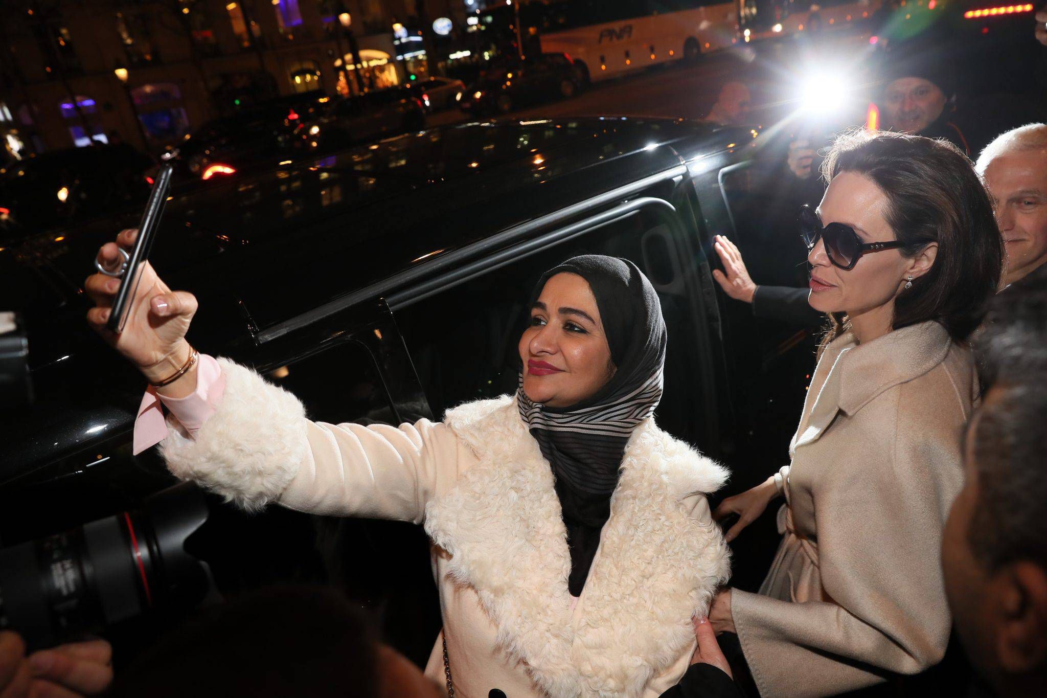 Angelina Jolie na zakupach w Paryżu, styczeń 2018