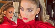 J.Lo na gali People w ognistej czerwieni. Klasa, ale mogło być bardziej sexy. Rozważała kreację w stylu Kim