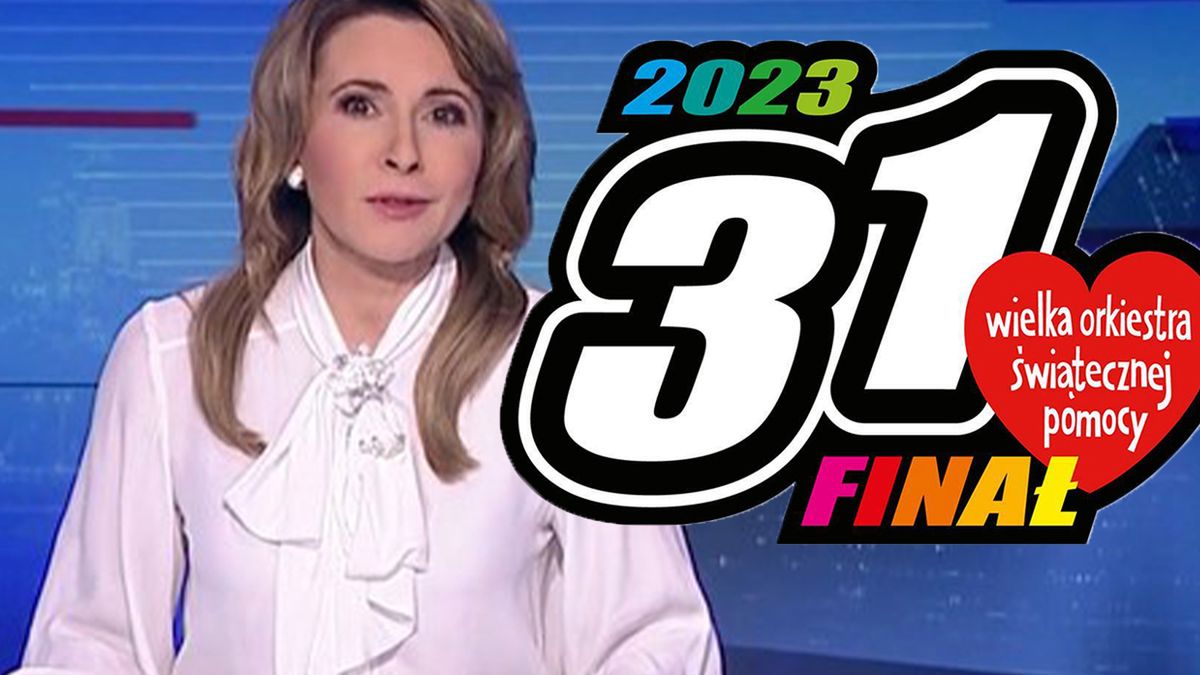 Tak o 31. finale WOŚP powiedzieli w "Wiadomościach" TVP. Marta Kielczyk BŁYSKAWICZNIE uwinęła się z tematem