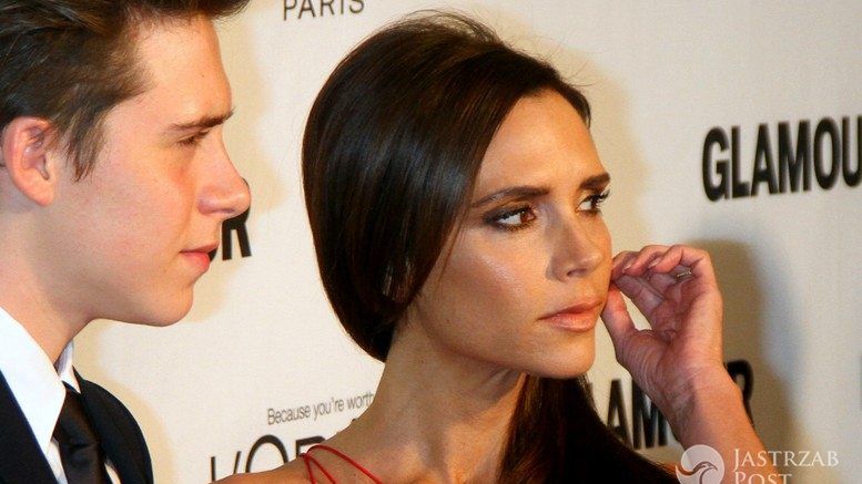 Victoria Beckham z synem Brooklynem na gali Kobieta Roku 2015 "Glamour" (fot. ONS)