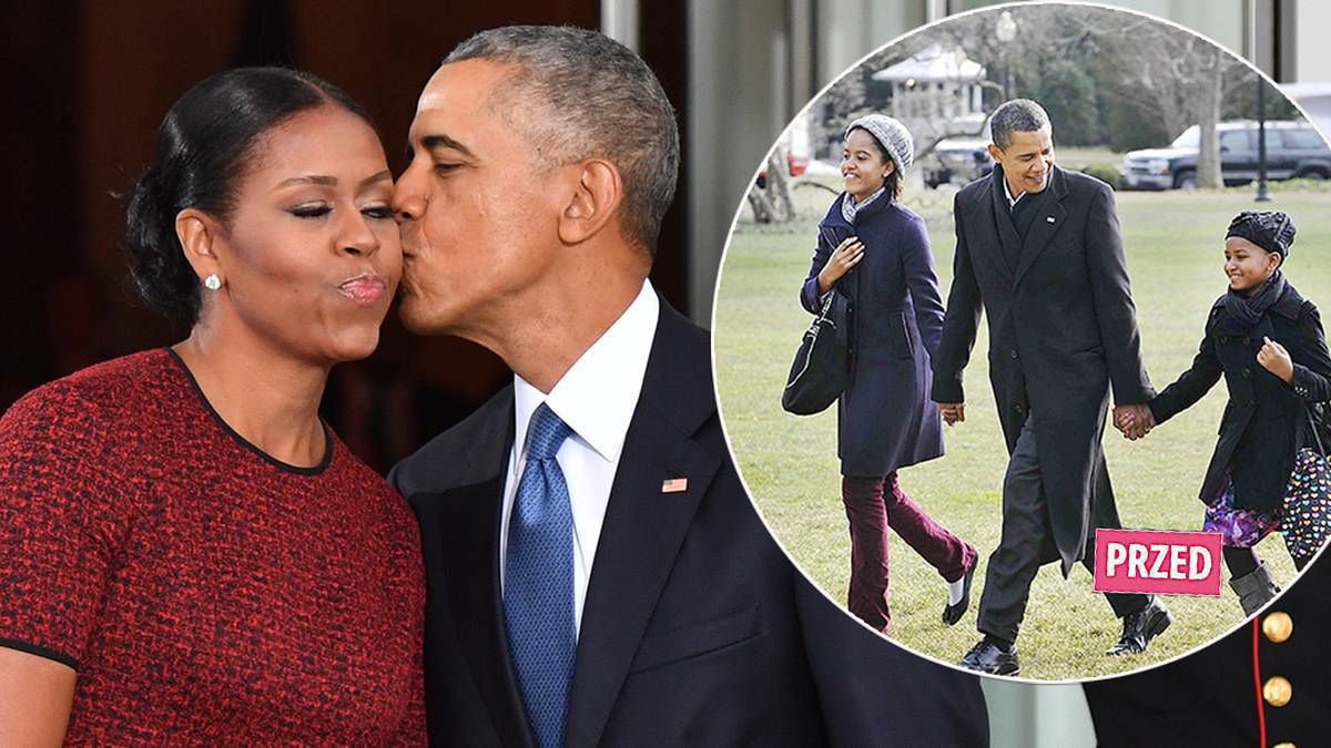 Barack Obama i Michelle Obama - jak wyglądają ich  córki?