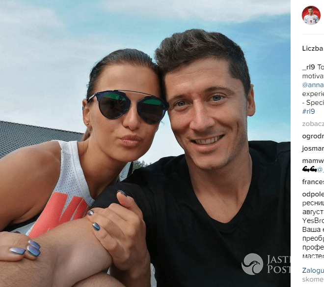 Robert Lewandowski na obozie Anny Lewandowskiej