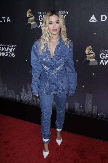 Rita Ora - Gramy 2018, pre-party Delta Air Lines