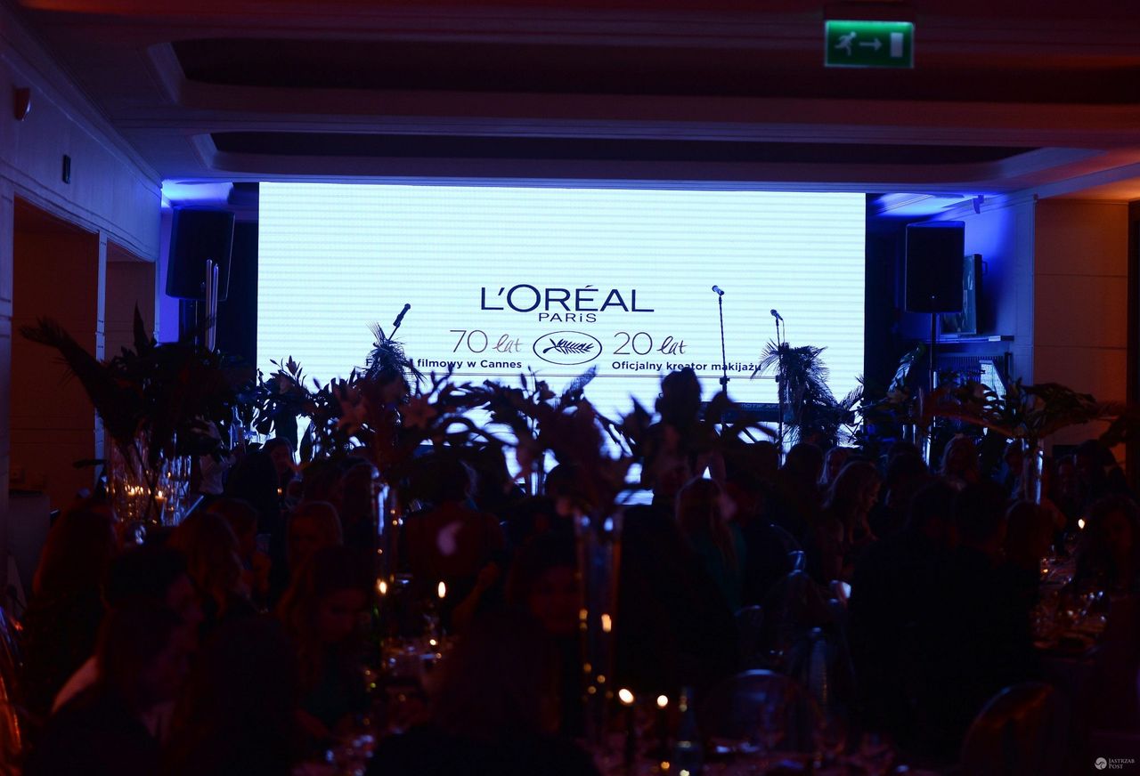 Kolacja z okazji 20-lecia współpracy L'Oreal Paris z Cannes