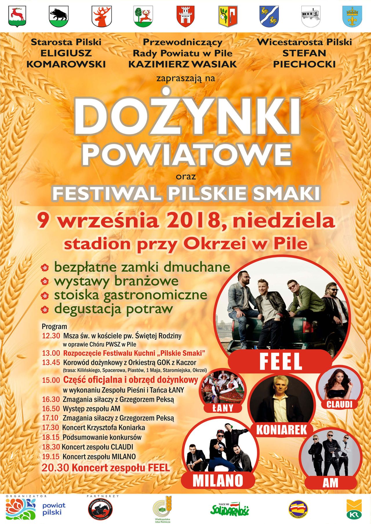 Dożynki Powiatowe na stadionie przy Okrzei