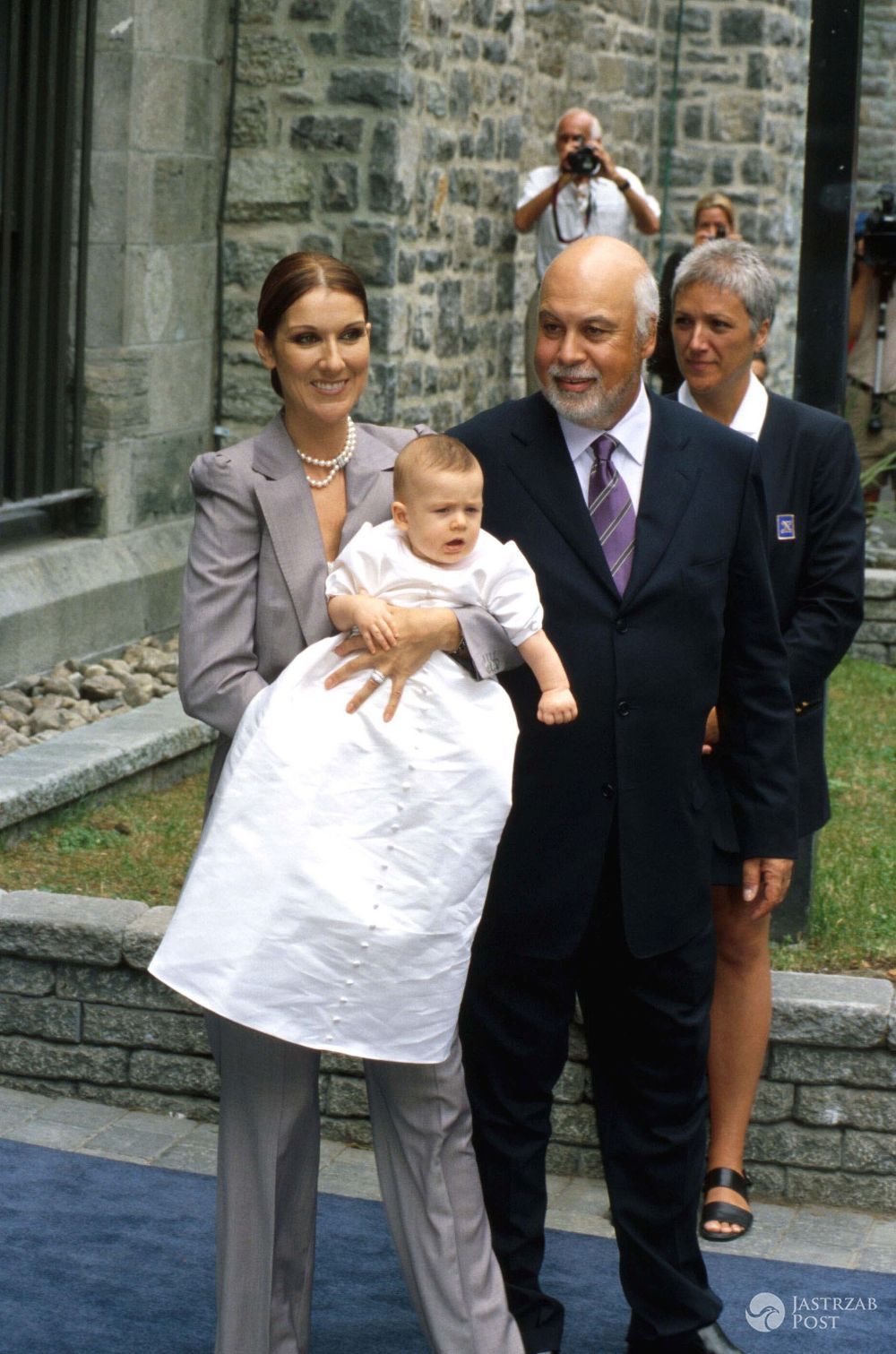 Celine Dion i jej mąż Rene oraz ich syn Rene-Charles