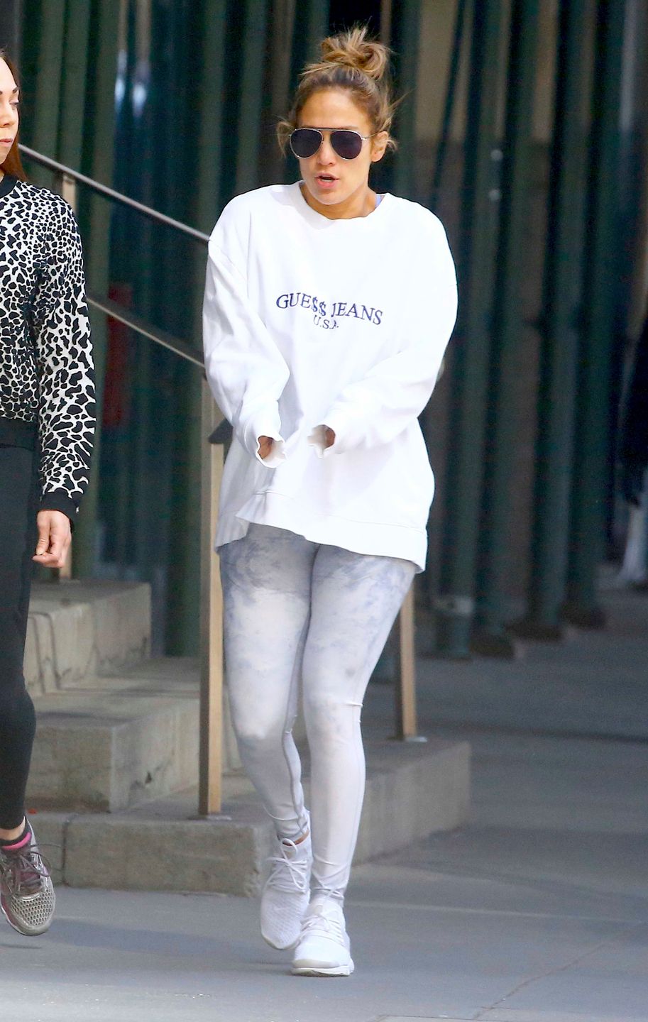Jennifer Lopez i Lynda Lopez w drodze na siłownię