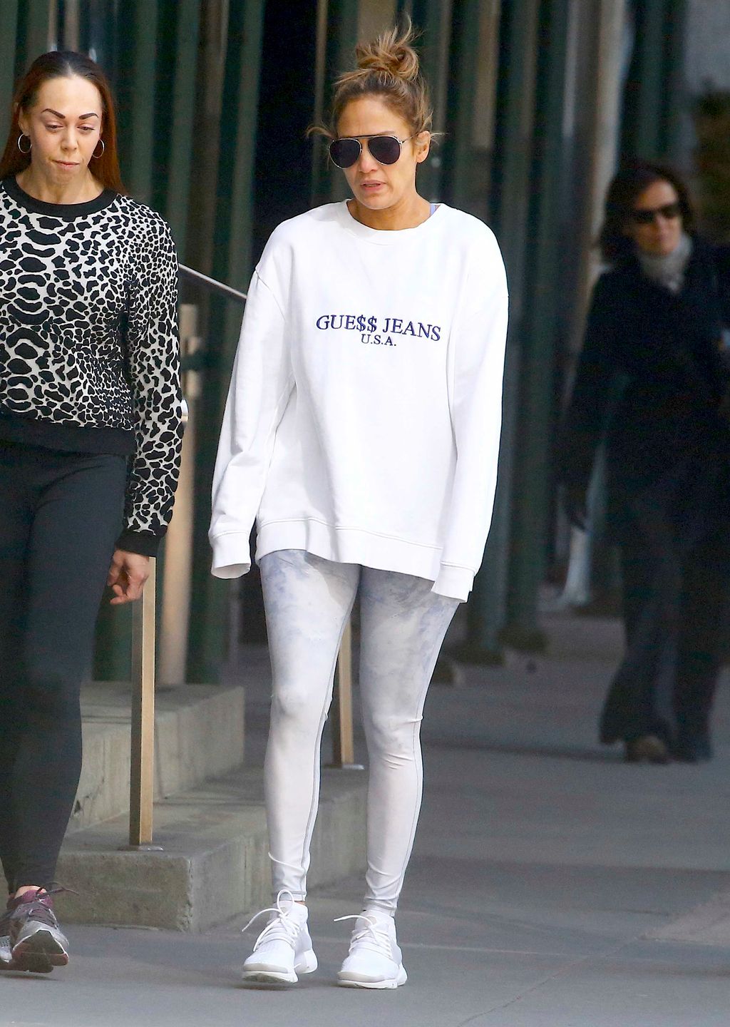 Jennifer Lopez i Lynda Lopez w drodze na siłownię