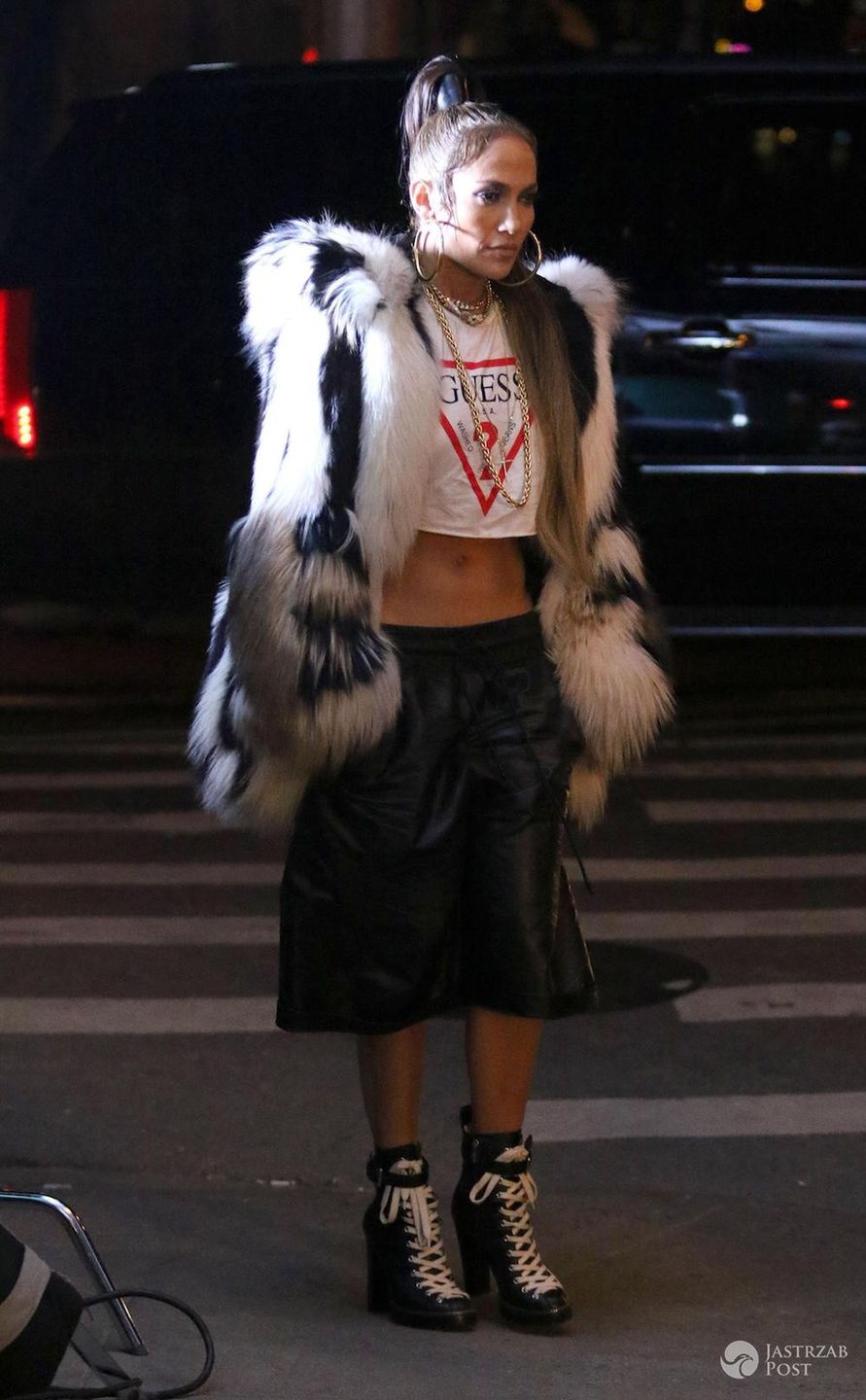 Jennifer Lopez w naturalnym futrze z szynszyli
