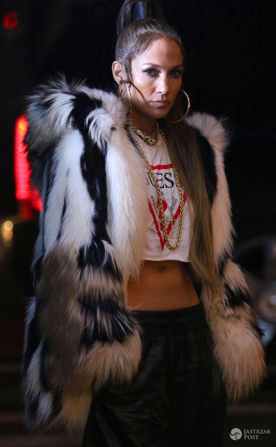 Jennifer Lopez w naturalnym futrze z szynszyli