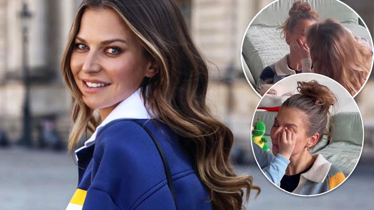 Ania Lewandowska w makijażu wykonanym przez Klarę i Laurę