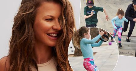 Anna Lewandowska trenuje z 5-letnią Klarą na ulicach Barcelony. Ale jej córka ma kondycję!