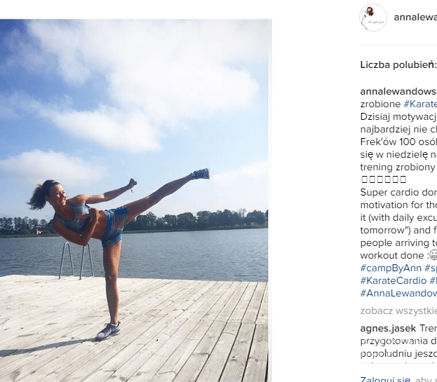 Anna i Robert Lewandowscy na wakacjach na Mazurach