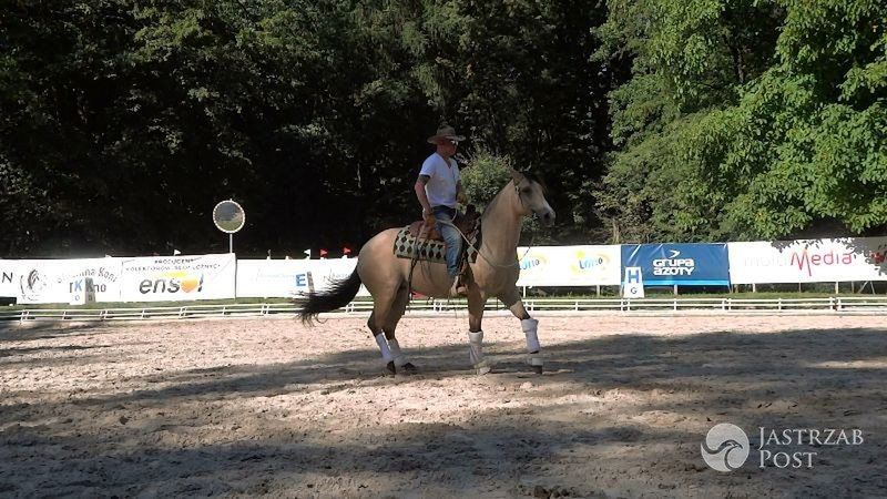 Bogusław Linda podczas Cup w Zakrzowie