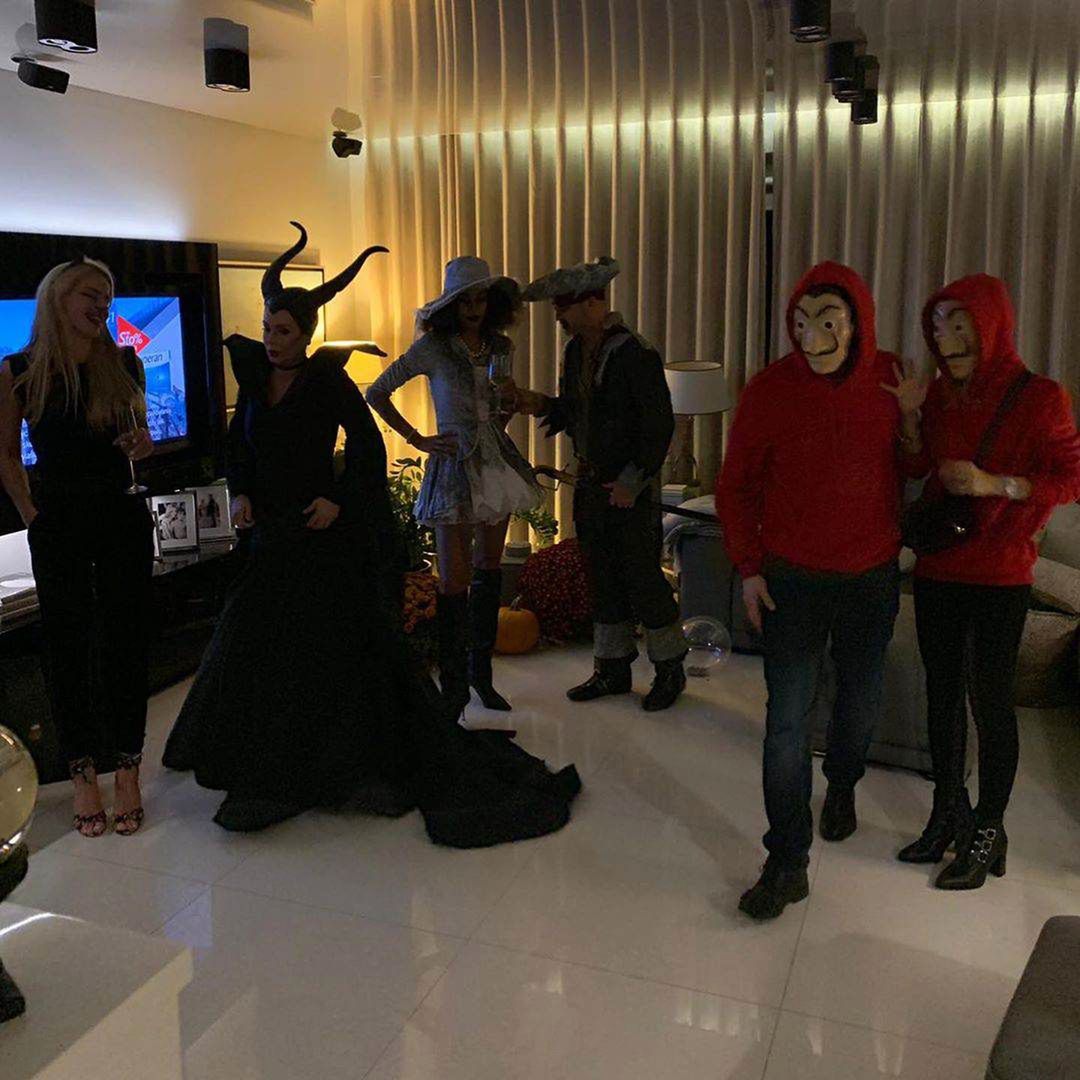 Małgorzata Rozenek i Radosław Majdan impreza na Halloween 2019