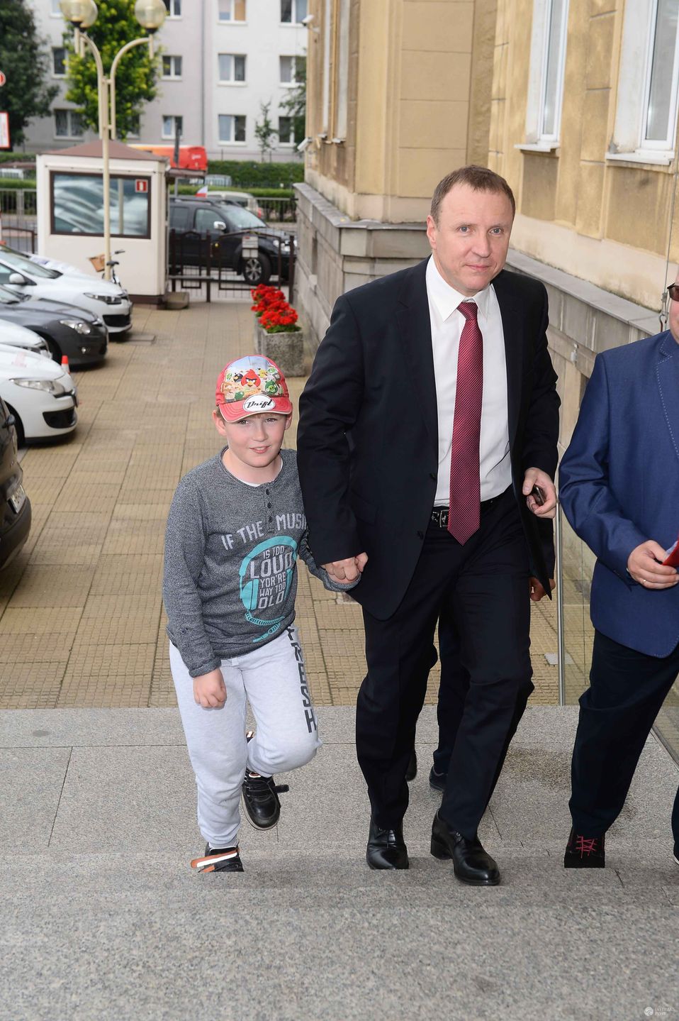 Jacek Kurski z synem Olgierdem