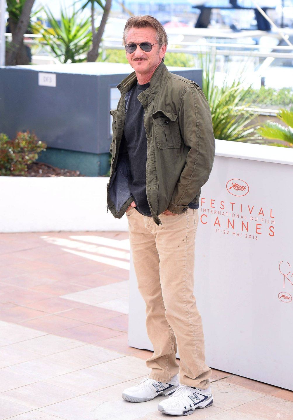 Sean Penn, sesja zdjęciowa twórców filmu "The Last Face" na festiwalu w Cannes 2016 (fot. ONS)