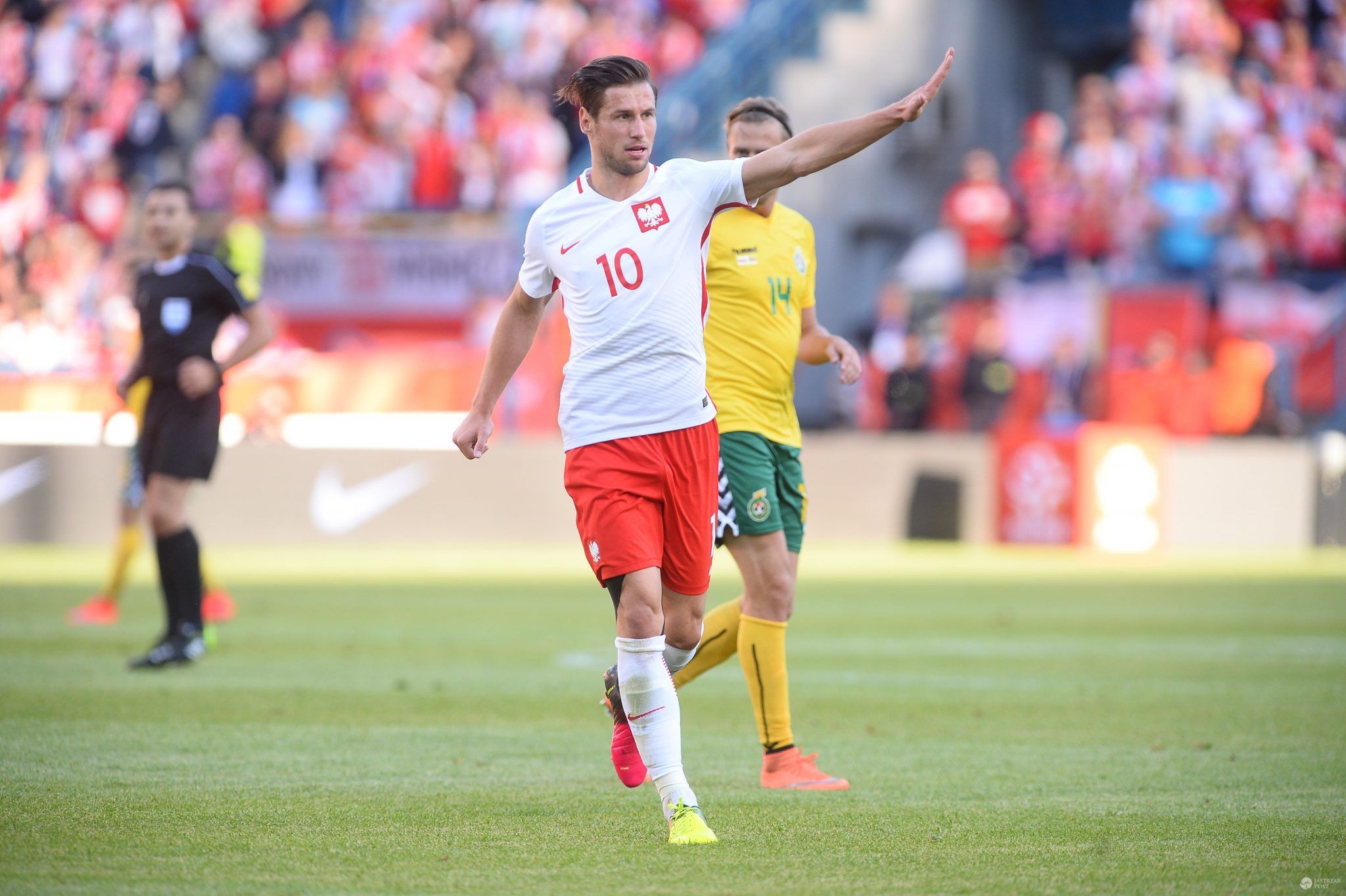 Grzegorz Krychowiak, mecz Polska - Litwa
