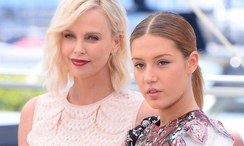 Charlize Theron i Adèle Exarchopoulos, gwiazdy filmu "The Last Face" na festiwalu w Cannes 2016 (fot. ONS)