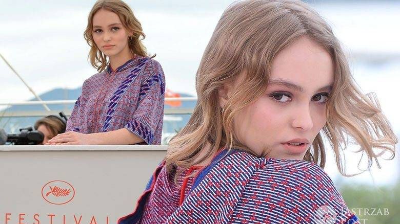 Lily-Rose Depp (kreacja: Chanel), sesja zdjęciowa twórców filmu "La Danseuse", festiwal w Cannes 2016 (fot. ONS)