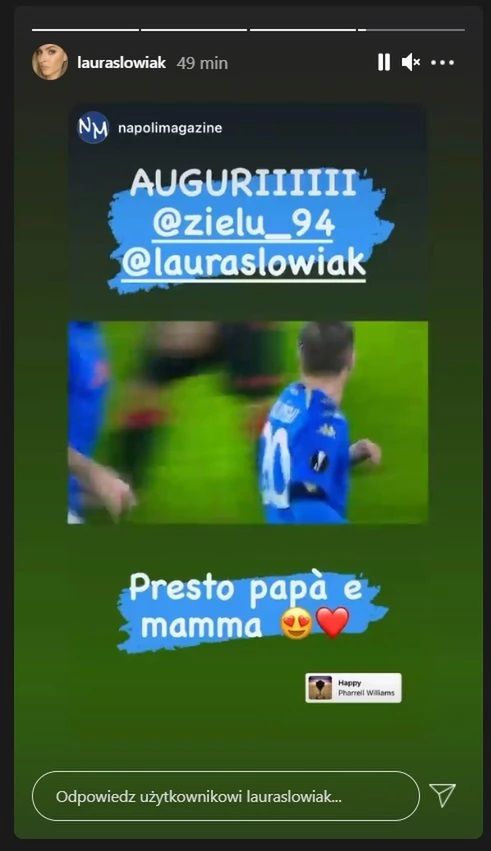 Laura Słowiak dzieli się gratulacjami