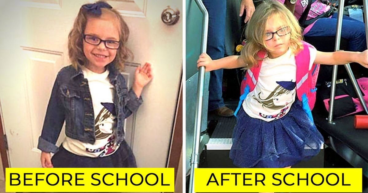 16 Kids Whose First Day at School Changed Them beyond Recognition. Their Faces Speak for Themselves!